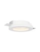 Portafaretto rotondo in gesso a scomparsa da incasso controsoffitto per lampadine led GU10