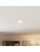 Portafaretto rotondo in gesso a scomparsa da incasso controsoffitto per lampadine led GU10