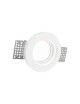 Portafaretto rotondo in gesso a scomparsa da incasso controsoffitto per lampadine led GU10
