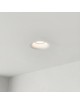 Portafaretto quadrato in gesso con foro conico da incasso a scomparsa controsoffitto per faretti led GU10