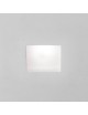 Portafaretto in gesso quadrato con vetro da incasso a scomparsa controsoffitto per faretti led GU10