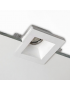 Portafaretto quadrato in gesso da incasso a scomparsa controsoffitto per faretti led GU10