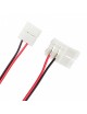 Connettori striscia led 10mm rapidi clip jack per strip smd 5050 ip60 con cavo angolo
