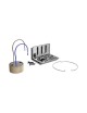 Portafaretto quadrato in gesso da incasso a scomparsa controsoffitto per faretti led GU10 