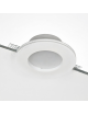 Portafaretto rotondo in gesso con vetro da incasso a scomparsa controsoffitto per faretti led GU10