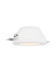 Portafaretto rotondo in gesso con vetro da incasso a scomparsa controsoffitto per faretti led GU10