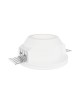 Portafaretto rotondo in gesso con vetro da incasso a scomparsa controsoffitto per faretti led GU10