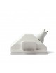 Portafaretto in gesso verniciabile luce inclinata da incasso cartongesso per lampadine GU10 MR16