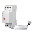 Sensore Crepuscolare IP65 20A 230V su Guida DIN Fotocellula Regolabile 2-100 Lux per Luci Esterne