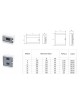 Quadro elettrico da parete centralino 12 moduli DIN box scatola IP40 per interruttori magnetotermici differenziali