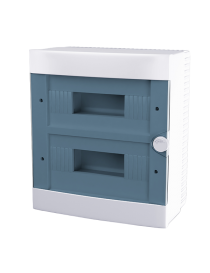 Quadro elettrico da parete centralino 24 moduli 2x12 DIN box scatola IP40 per interruttori magnetotermici differenziali