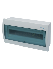Quadro elettrico centralino 18 moduli DIN box superfice scatola da parete IP40 per interruttori bianco
