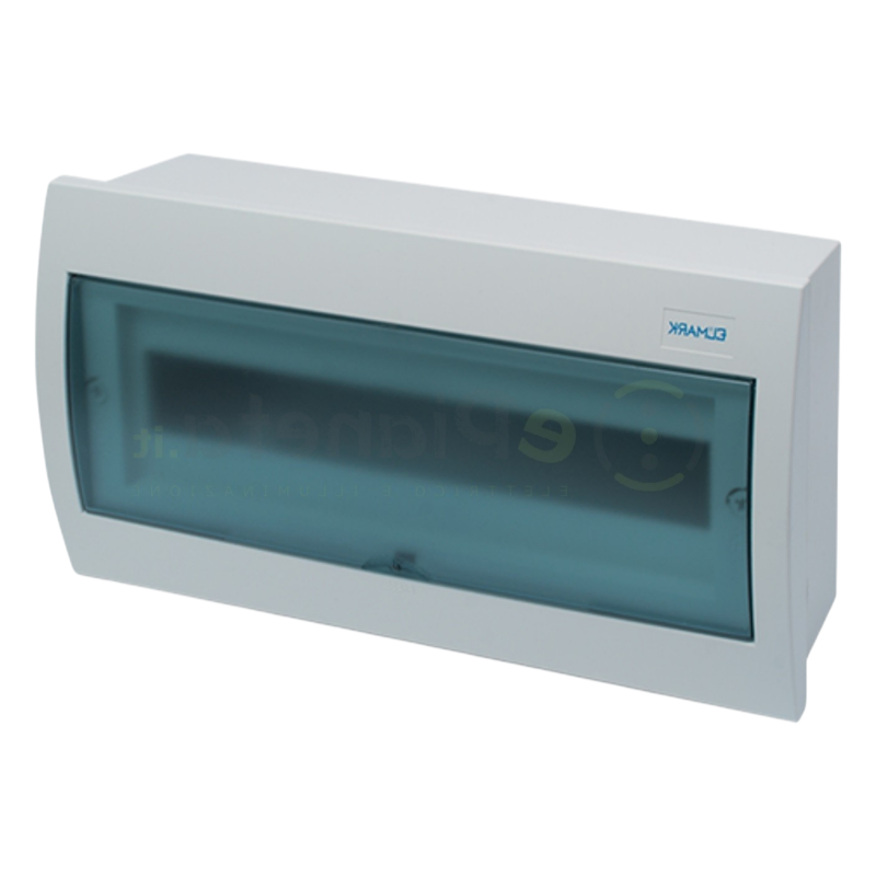 Quadro elettrico centralino 18 moduli DIN box superfice scatola da parete IP40 per interruttori bianco