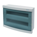 Quadro elettrico centralino 24 moduli DIN box superfice scatola da parete IP40 per interruttori grigio