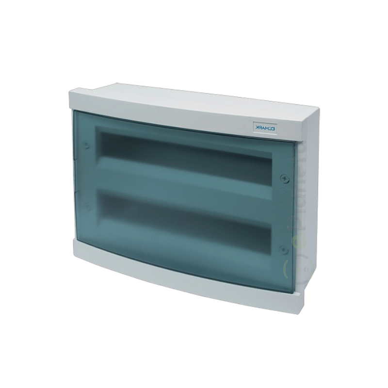 Quadro elettrico centralino 36 moduli DIN box superfice scatola da parete IP40 per interruttori grigio