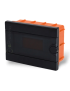 Quadro elettrico centralino 9 moduli nero DIN box incasso scatola IP40 interruttori magnetotermici differenziali