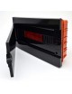 Quadro elettrico centralino 16 moduli nero DIN box incasso scatola IP40 interruttori magnetotermici differenziali