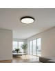 Plafoniera LED Tonda Ø 23 30 40 cm Nero Luce CCT Regolabile Calda Naturale Fredda Lampada da Soffitto Design Minimal