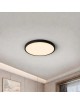 Plafoniera LED Tonda Ø 23 30 40 cm Nero Luce CCT Regolabile Calda Naturale Fredda Lampada da Soffitto Design Minimal