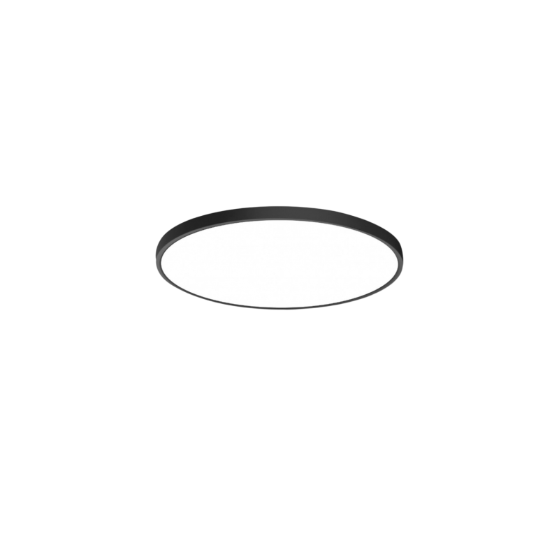 Plafoniera LED Tonda Ø 23 30 40 cm Nero Luce CCT Regolabile Calda Naturale Fredda Lampada da Soffitto Design Minimal