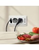 Multipresa a parete da incasso compatibile con cassetta 503 2 presa schuko e 2 presa bipasso placca 4 prese bianco
