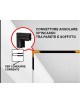 Connettore angolare a L per collegamento binario magnetico ad incasso cartongesso 48V angolo curva interna nero giunzione