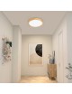 Plafoniera LED Tonda Ø 23 30 40 cm Legno Chiaro Abete Luce CCT Regolabile Calda Naturale Fredda Lampada da Soffitto