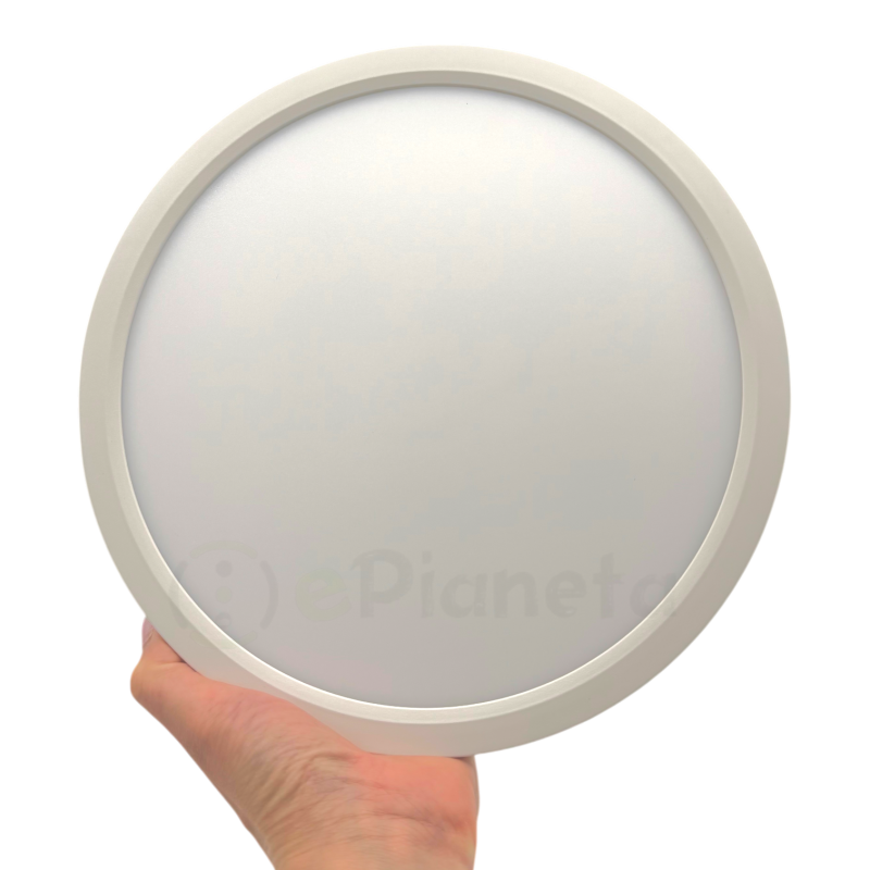 Plafoniera LED Tonda Ø 23 30 40 cm Bianco Luce CCT Regolabile Calda Naturale Fredda Lampada da Soffitto Design Minimal