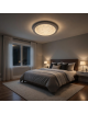 Plafoniera LED tonda a forma di Luna 37W lampadario da soffitto luce camera da letto soggiorno design moderno