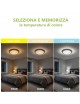 Plafoniera LED tonda a forma di Luna 37W lampadario da soffitto luce camera da letto soggiorno design moderno