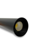 Lampada a sospensione LED cilindro sottile 50 cm nero lampadario moderno per cucina comodino bagno camera da letto