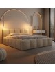 Lampada a sospensione LED cilindro sottile 50 cm sabbia tortora lampadario moderno per cucina comodino bagno camera da letto