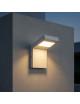 Applique led 10W per esterno lampada da parete rettangolare moderno grigio bianco luce segnapasso da giardino terrazzo balcone