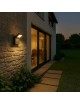 Applique led 10W per esterno lampada da parete rettangolare moderno grigio bianco luce segnapasso da giardino terrazzo balcone