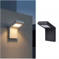 Applique led 10W per esterno lampada da parete rettangolare moderno grigio bianco luce segnapasso da giardino terrazzo balcone