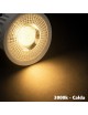 Faretto led 9W lampadina collegamento diretto 220V da incasso per portafaretti in gesso alluminio