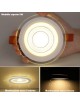 Faretto LED COB da incasso cartongesso 5W 7W 12W 18W 30W tondo luce naturale bianca calda foro driver incluso
