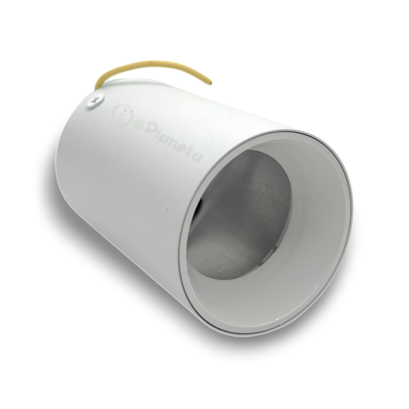 Faretto led da soffitto GU10 a cilindro lampada bianco nero in alluminio plafoniera design moderno per cucina soggiorno