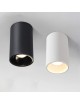 Faretto led da soffitto GU10 a cilindro lampada bianco nero in alluminio plafoniera design moderno per cucina soggiorno