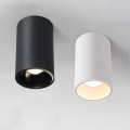 Faretto da soffitto GU10 a cilindro lampada bianco nero in alluminio plafoniera design moderno per cucina soggiorno