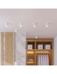 Faretto led da soffitto GU10 a cilindro lampada bianco nero in alluminio plafoniera design moderno per cucina soggiorno