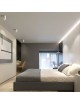 Faretto led da soffitto GU10 a cilindro lampada bianco nero in alluminio plafoniera design moderno per cucina soggiorno