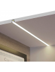 Profilo Alluminio 2M per Strisce Strip LED Barra Rigida Profilato Copertura Opaco