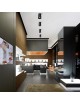 Faretto led da soffitto GU10 a cilindro lampada bianco nero in alluminio plafoniera design moderno per cucina soggiorno