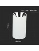Faretto da soffitto GU10 a cilindro lampada bianco in alluminio plafoniera design moderno per cucina soggiorno