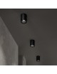 Faretto led da soffitto 8W a cilindro lampada bianco nero in alluminio plafoniera design moderno per cucina soggiorno