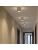 Faretto led da soffitto 8W a cubo lampada bianco nero quadrato in alluminio plafoniera design moderno per cucina soggiorno