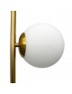 Lampada da terra con 4 sfere oro argento nero in vetro bianco piantana design moderno per salotto camera