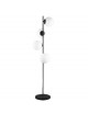 Lampada da terra con 4 sfere oro argento nero in vetro bianco piantana design moderno per salotto camera