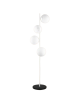 Lampada da terra con 4 sfere oro argento nero in vetro bianco piantana design moderno per salotto camera